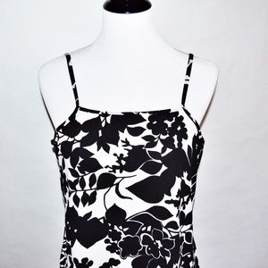 Floral Black & White Tomorrow's Mother Cami Tank